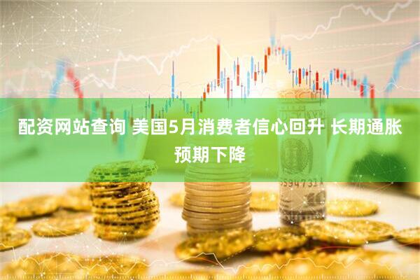 配资网站查询 美国5月消费者信心回升 长期通胀预期下降