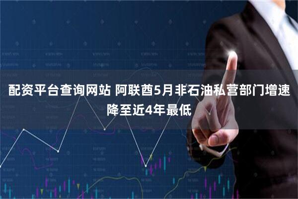 配资平台查询网站 阿联酋5月非石油私营部门增速降至近4年最低